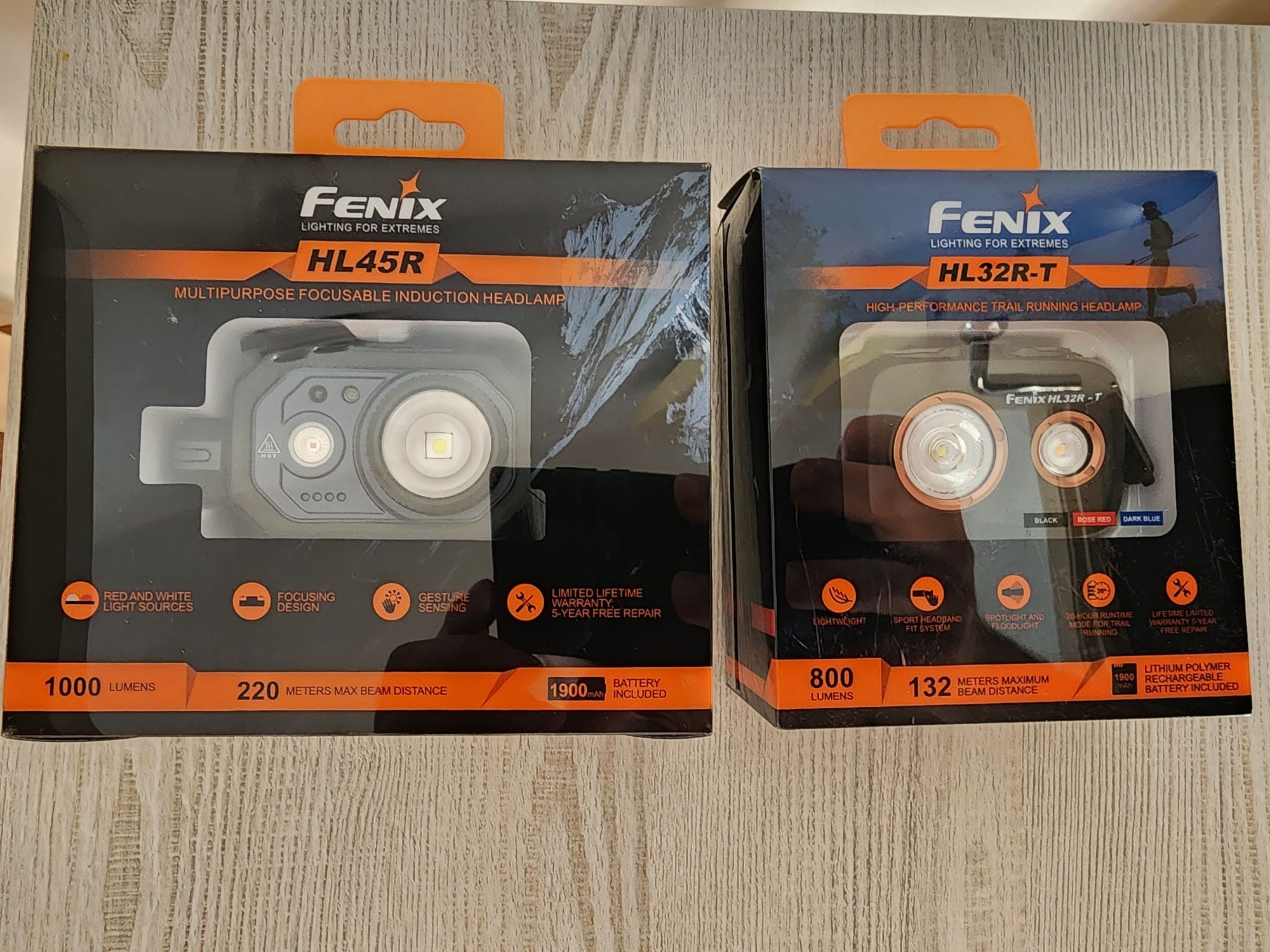 Фонарик fenix HL45R и HL32R-T