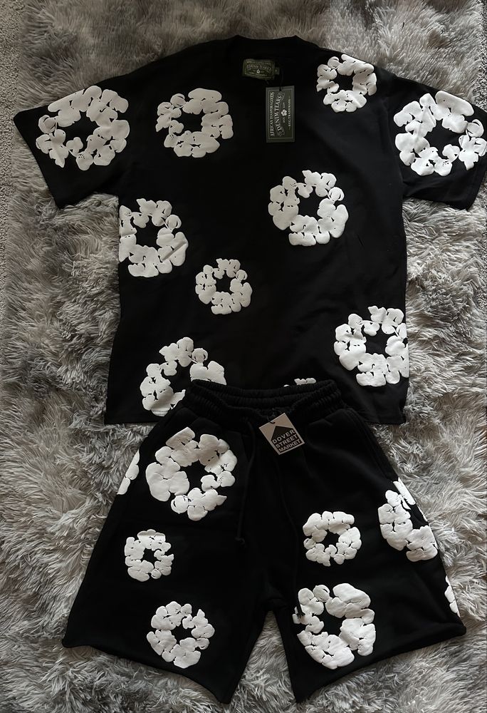 Denim Tears Black & White - Шорти и Екип