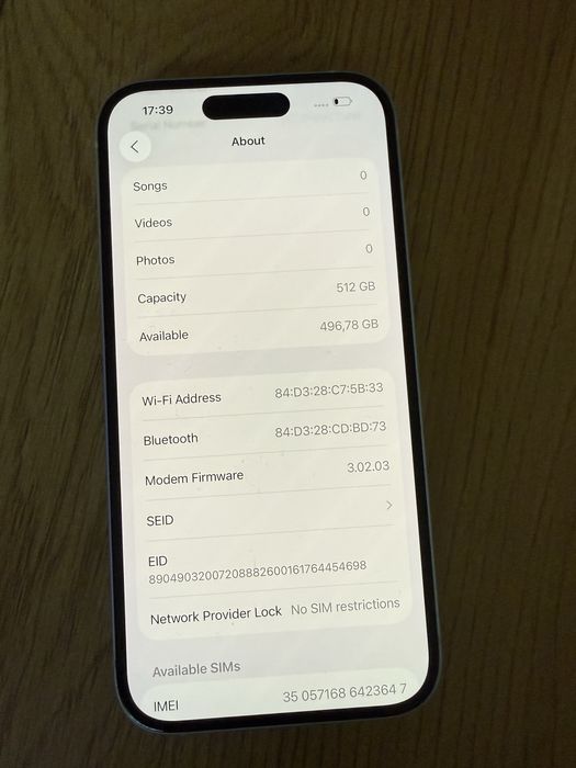 Бартер като нов iPhone 15 512gb 90% blue