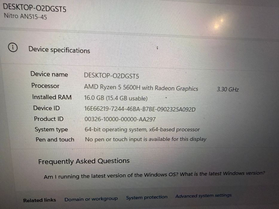 Laptop Gaming Acer Nitro 5, RTX 3050