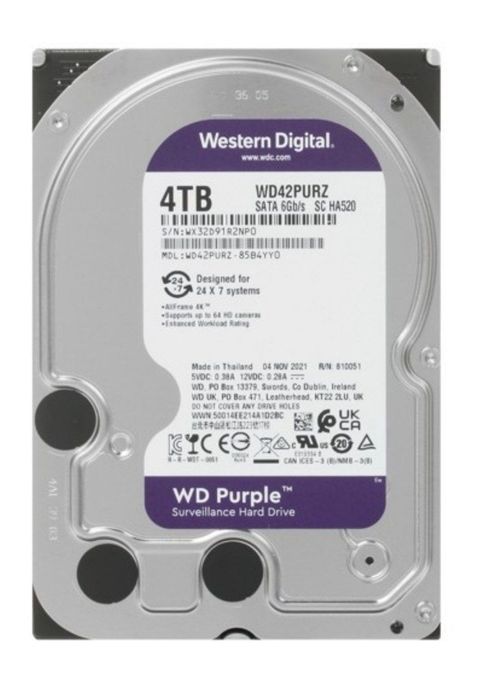 продаю жесткий HDD диск Western Digital Purple WD42PURZ 4000 ГБ