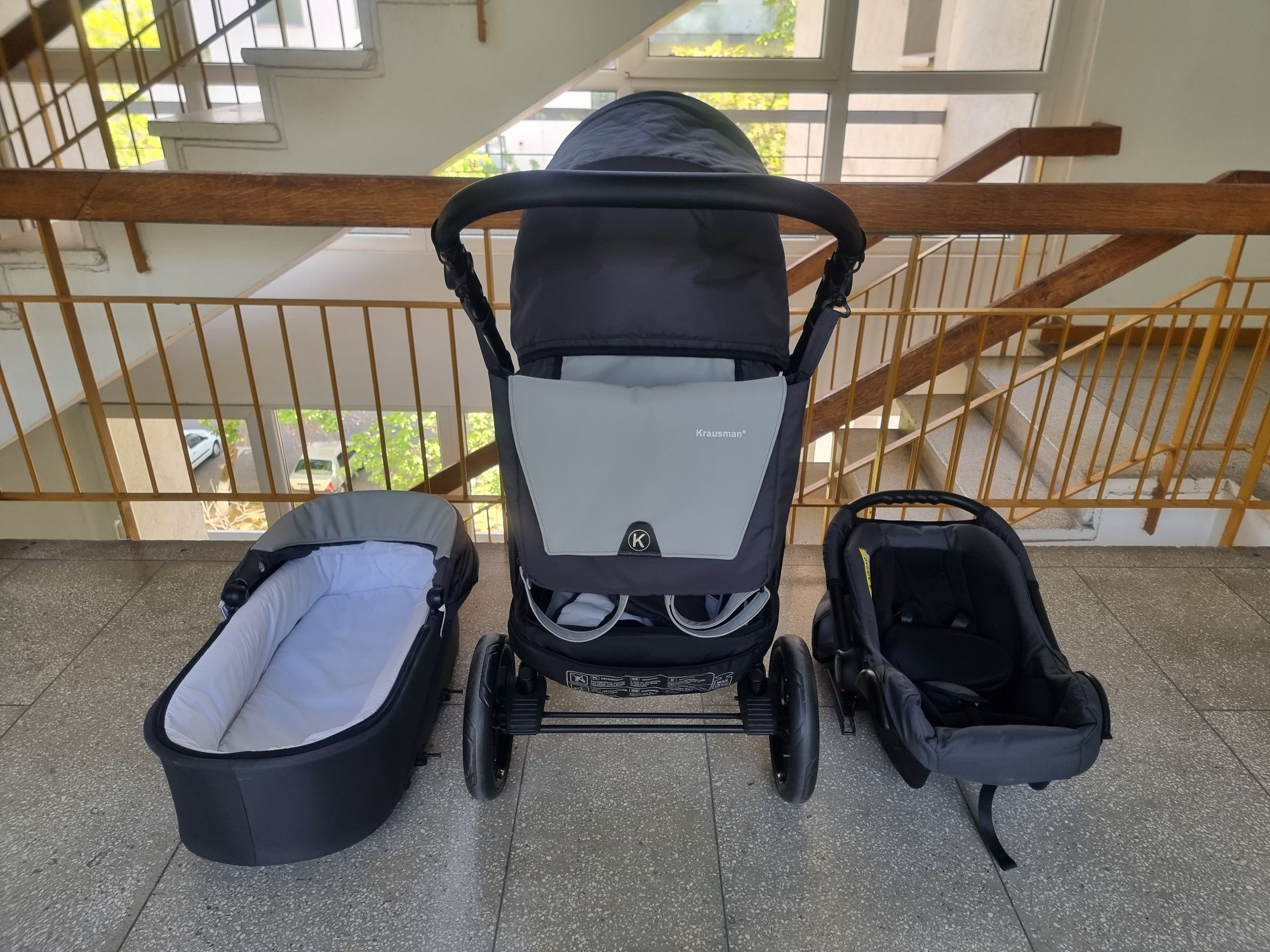 Cărucior Krausmann 3in1 cu garantie
