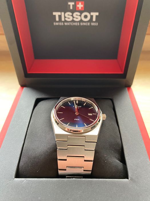 Tissot PRX 40 Quartz albastru garantie 1 an