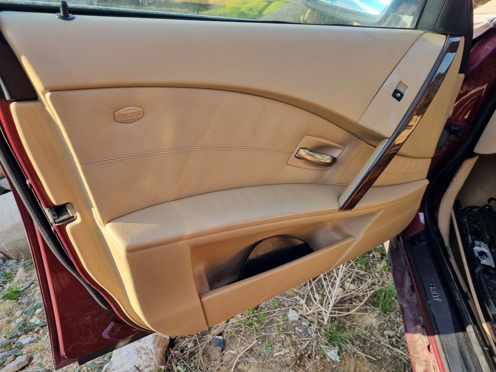 Interior din  piele crem cu încălzire Bmw e60