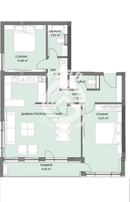 Продава се Тристаен апартамент в Пловдив, Христо Смирненски - 114 кв.м за 1464 €/кв.м - Снимка #5