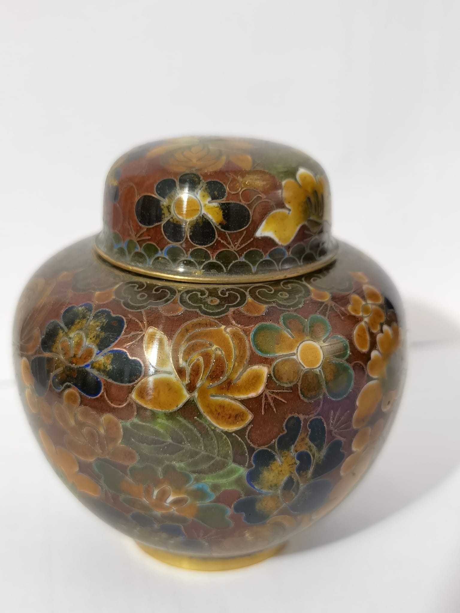 Cloisonné Vaza veche design  Millefleurs