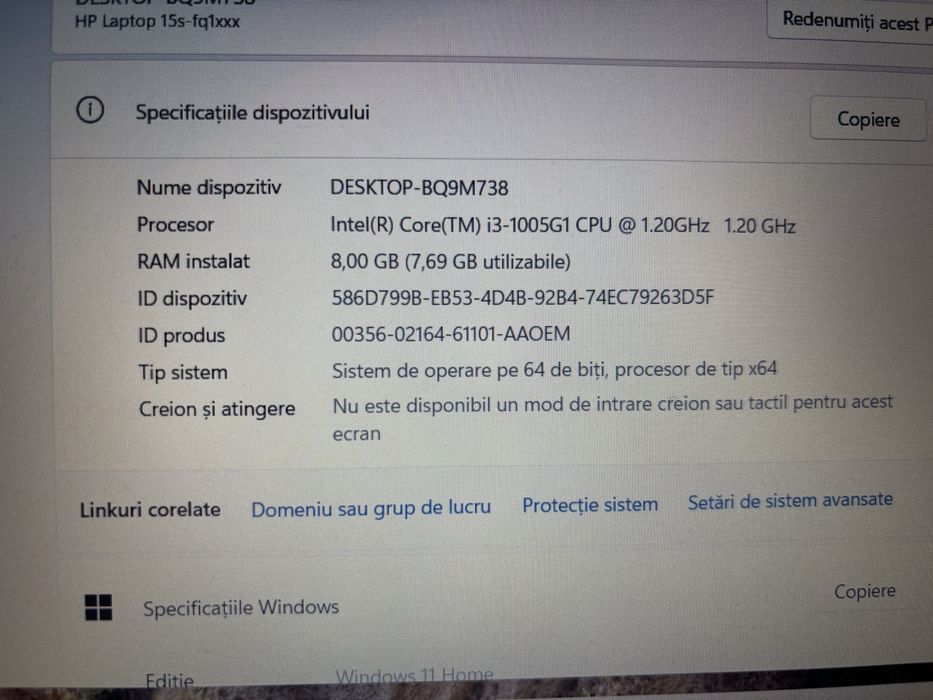Laptop HP + încărcător