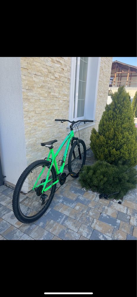 Bicicleta x-fact verde fosforescent