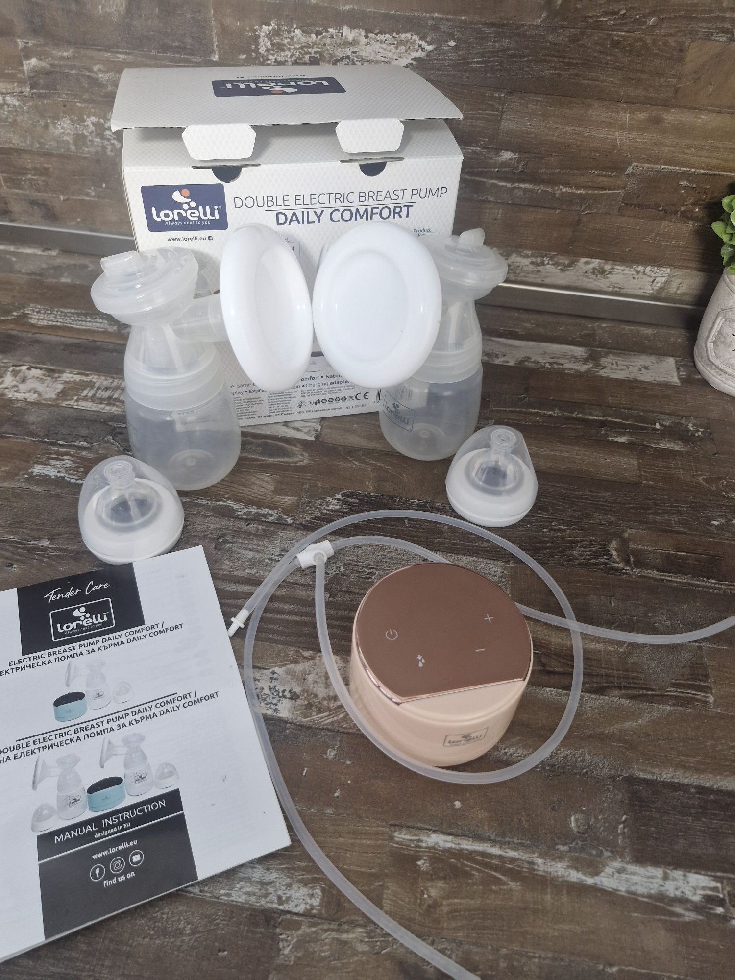 Двойна електрическа помпа за кърма "Daily Comfort"- розова
