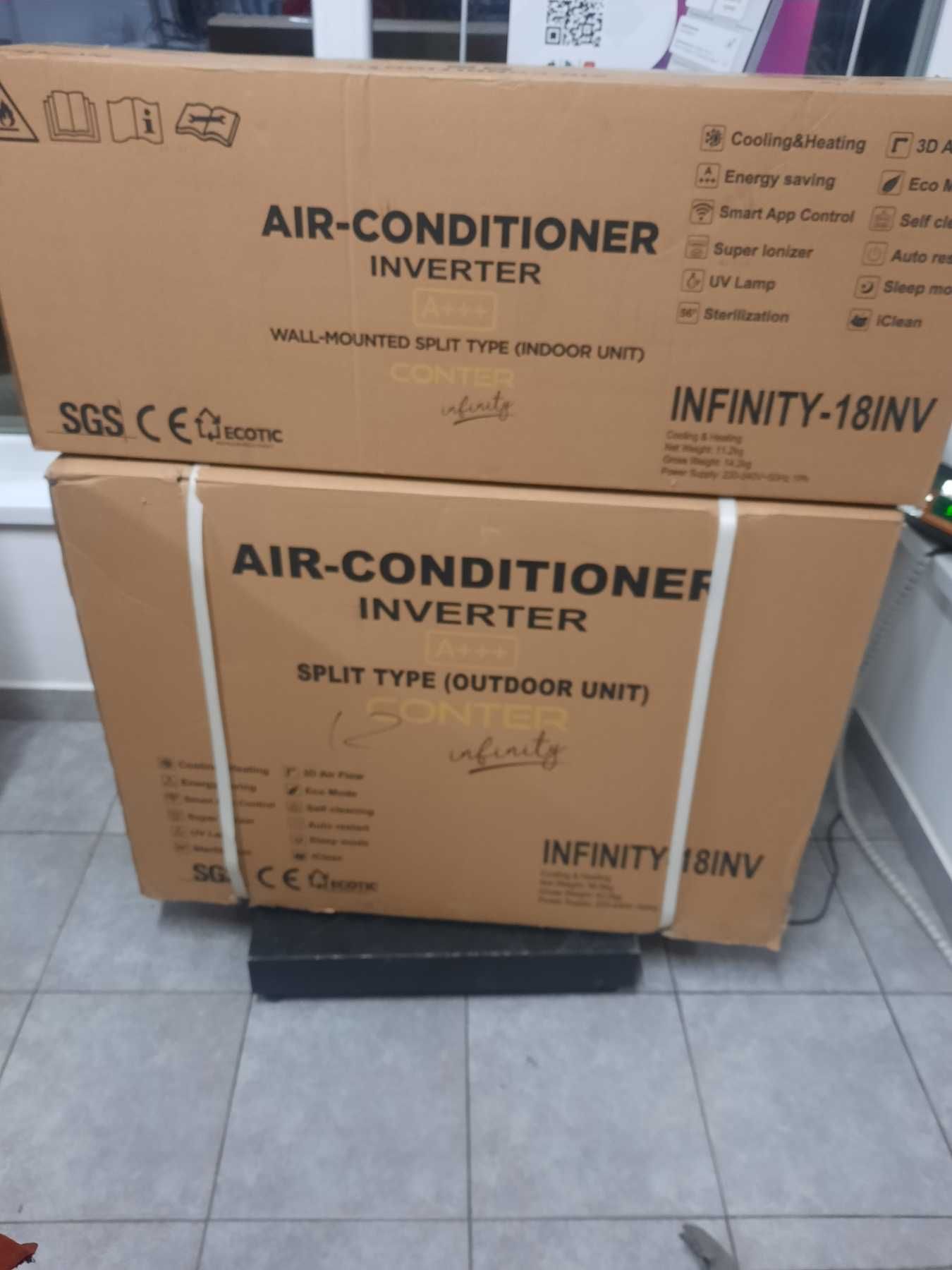 Инверторен климатик Conter Infinity 18000 BTU, A+++ Midea 8.5/4.6