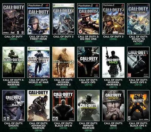 Call of Duty Антология легендарного шутера Имеются все части и др игры