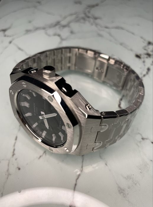 Ceas G-SHOCK ga-2100 mod Royal Casioak (Silver)