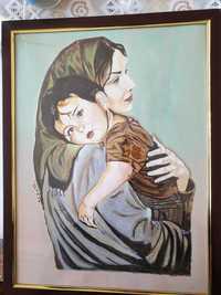 Рисунка - майка и син