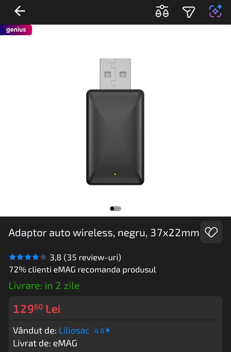 Adaptor AndoirdAuto/AppleCarPlay