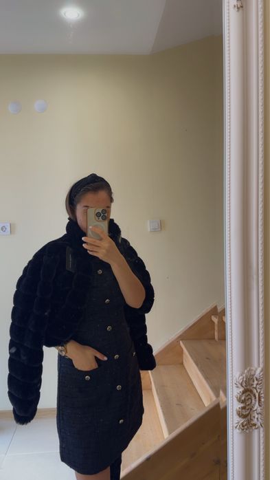 Нова луксозна рокля от букле/ туид