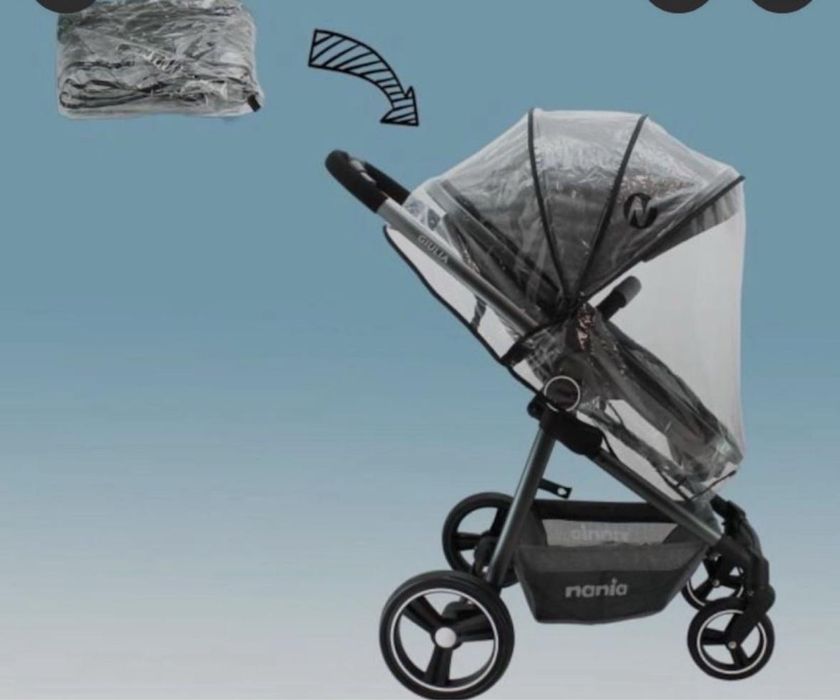 Carucior 3 in 1 Nania Giulia + Scoica auto pt bebe 0-6 luni