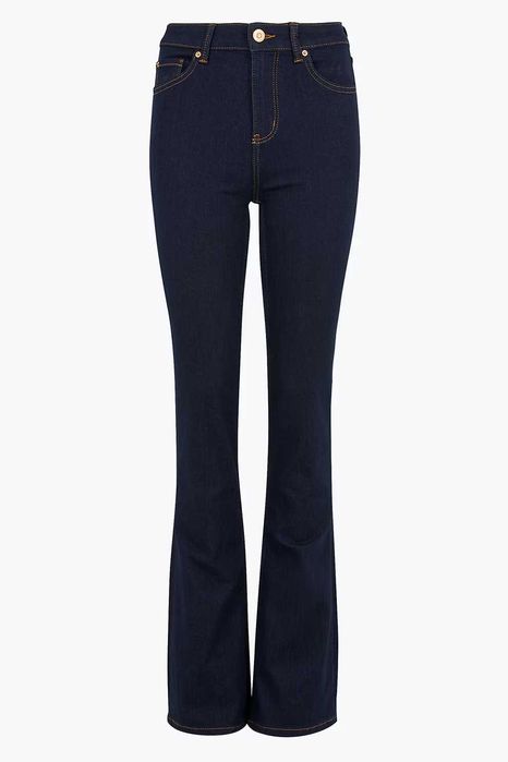 Blugi M&S “Eva” bootcut, talie înaltă, albastru închis–stil slim flare