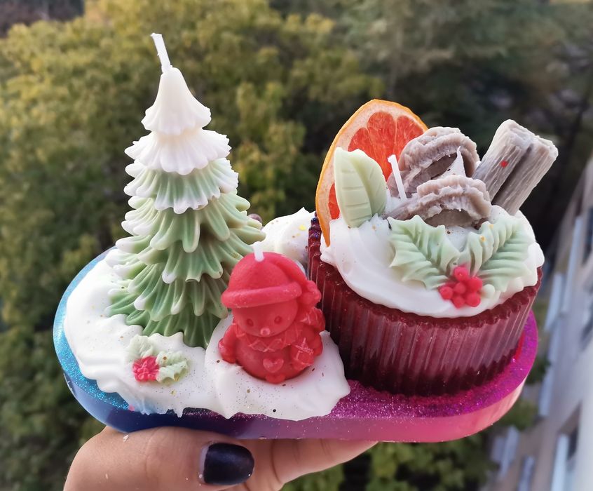 Коледни Сладкиши Свещи