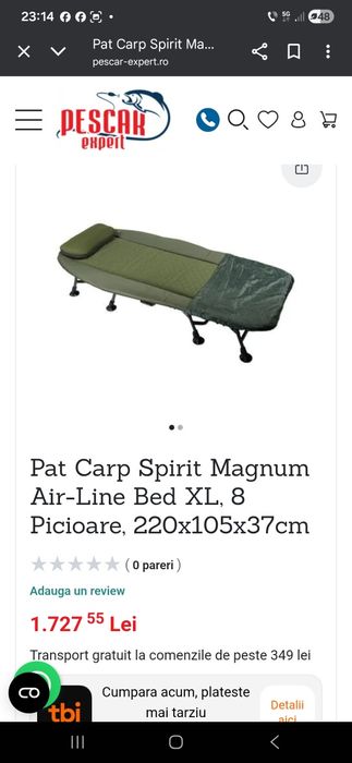 Paturi și Saci de dormit Carp Spirit Magnum XL