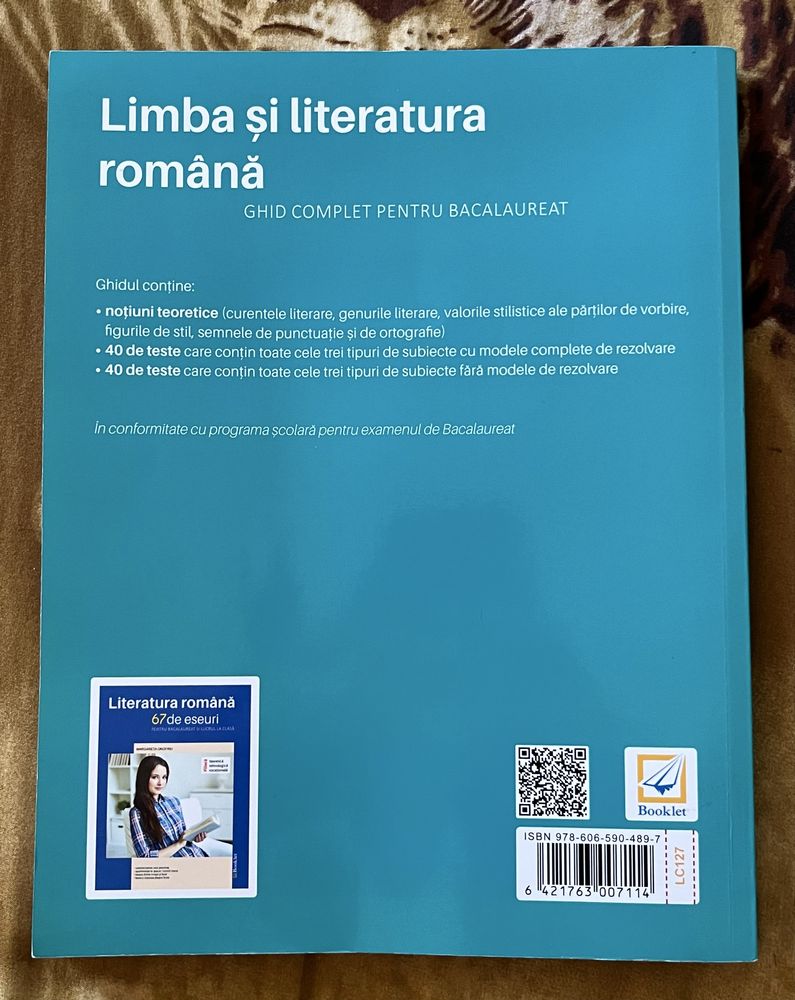 Carte teste de antrenament pentru BAC