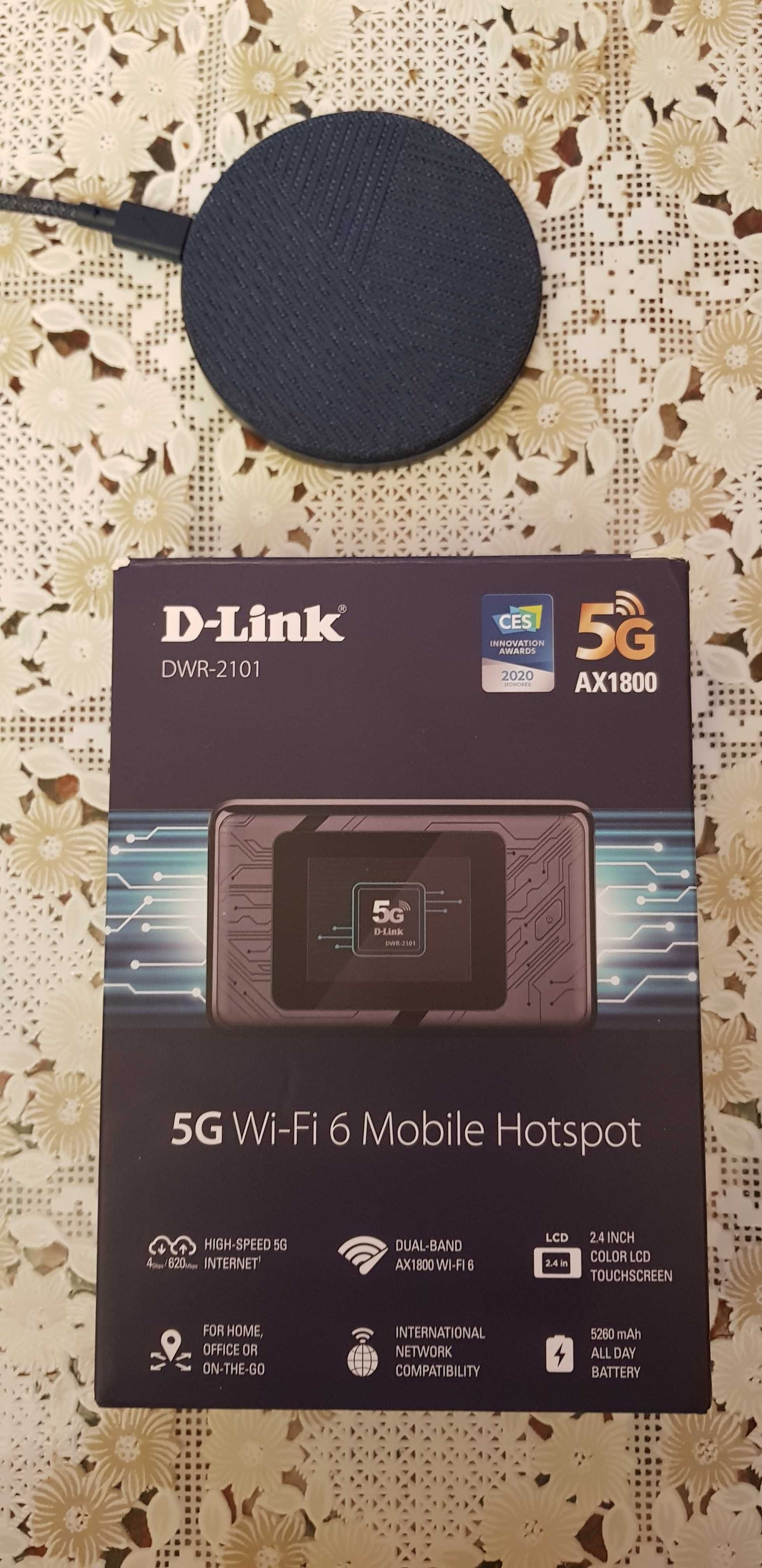 Modem D-Link DWR-2101 mobile Hotspot 5G AX1800 wifi6 router portabil