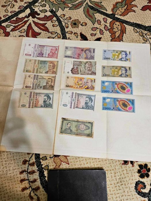 Colectie de bancnote vechi