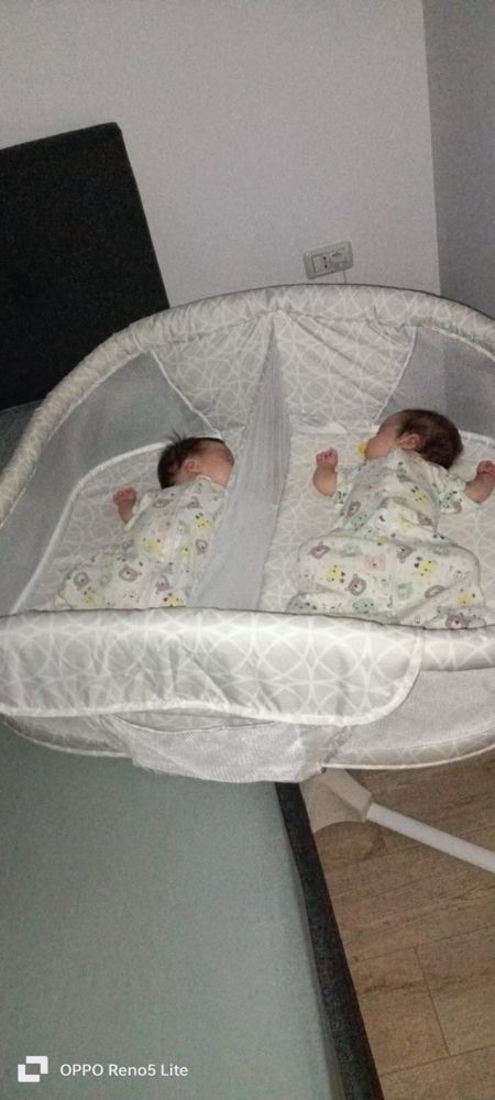Patut cosleeper gemeni Halo Bassinest