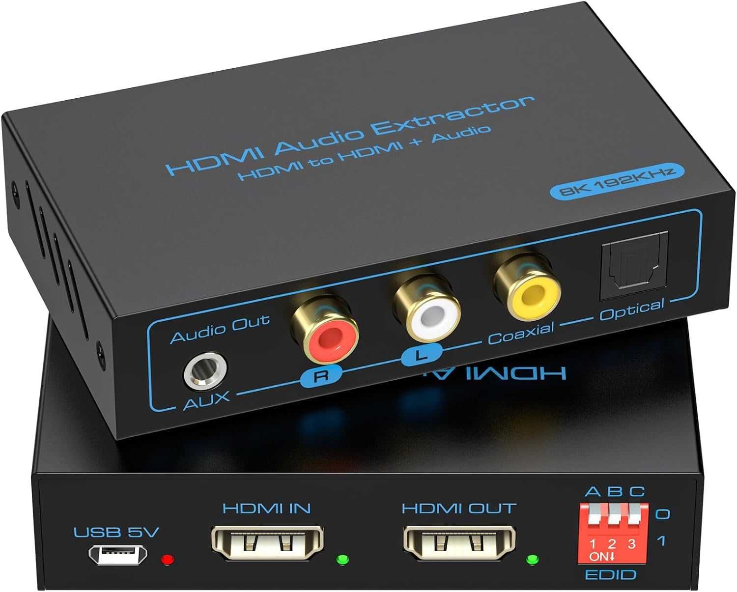 Extractor audio 8K HDMI 2.1 4K-120Hz HDMI la optic 3.5mm Adaptor audio