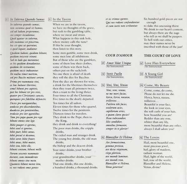 CD Ray Manzarek (from The Doors) - Carmina Burana 1983