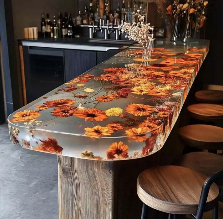 Эксклюзивные столы из эпоксидный смолы