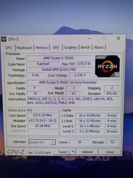 PC gaming/work station Ryzen9, RX7900XT, DDR5,Prime X670P, 1TB memorie