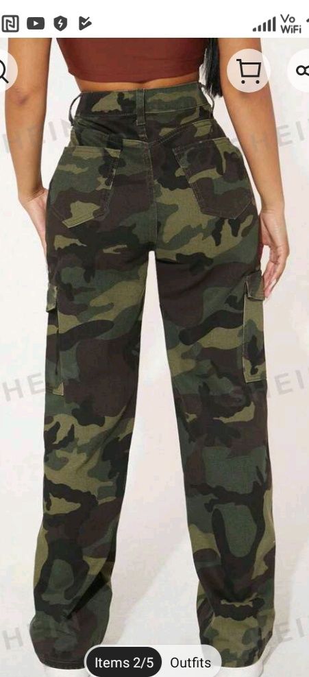 Pantaloni damă camuflaj