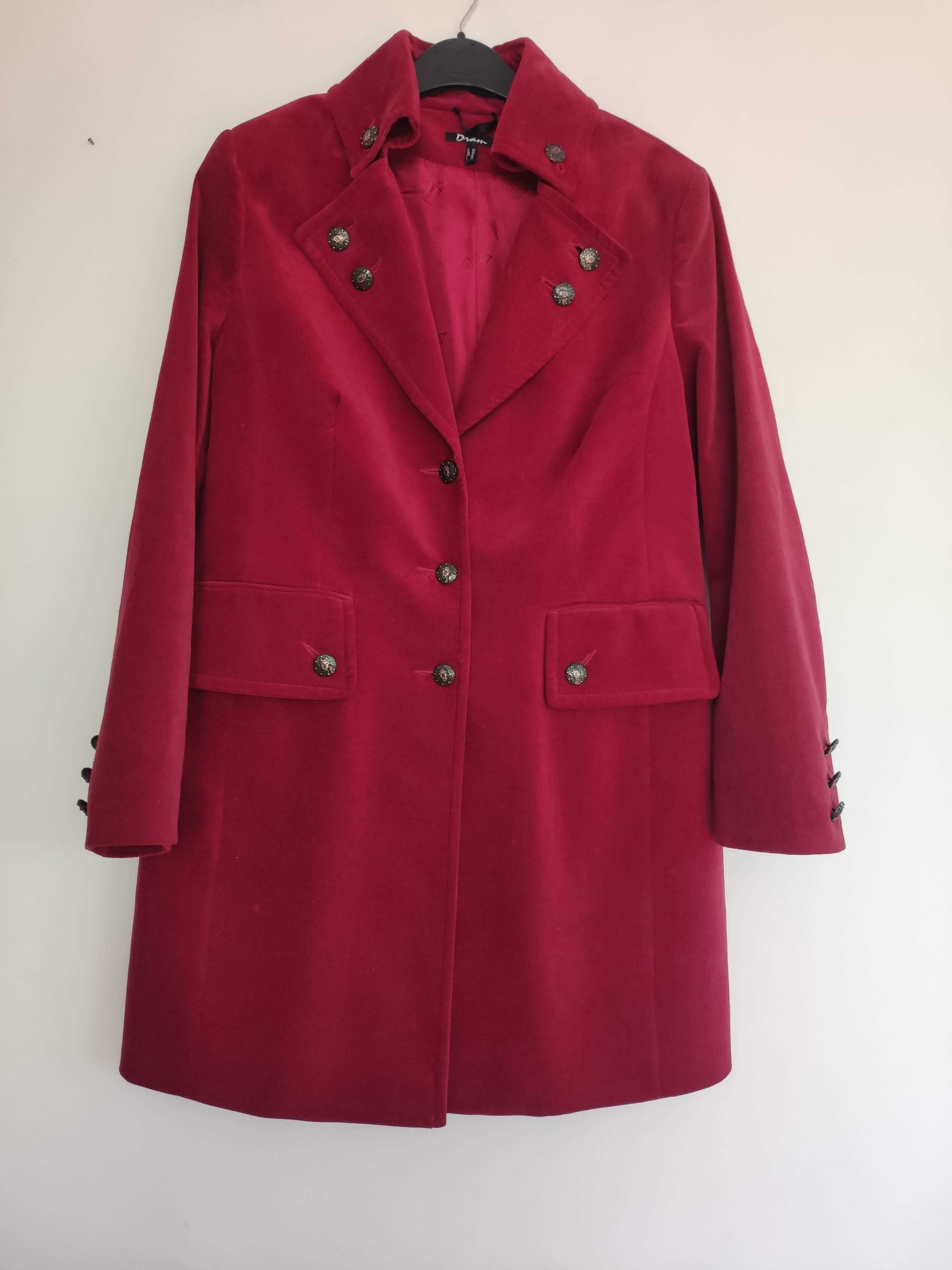 Дамско сако Sandro червено розово бяло черно размер 50 52