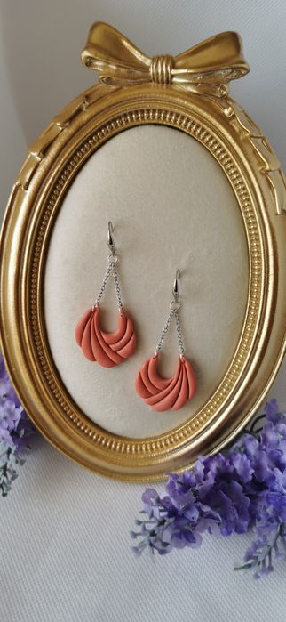 Cercei handmade din lut polimeric