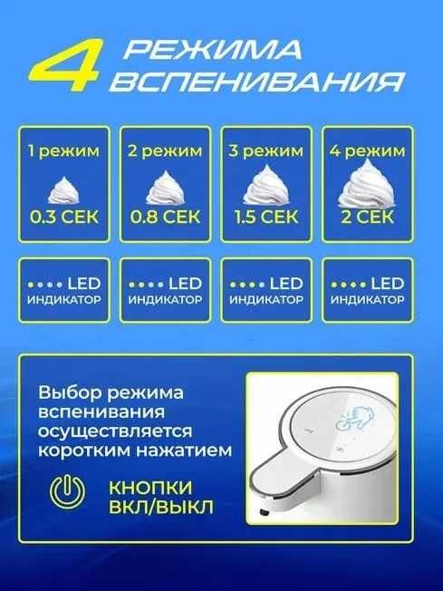 Вспениватель УМНЫЙ СЕНСОРНЫЙ для жидкого мыла и Фейри. Диспенсер