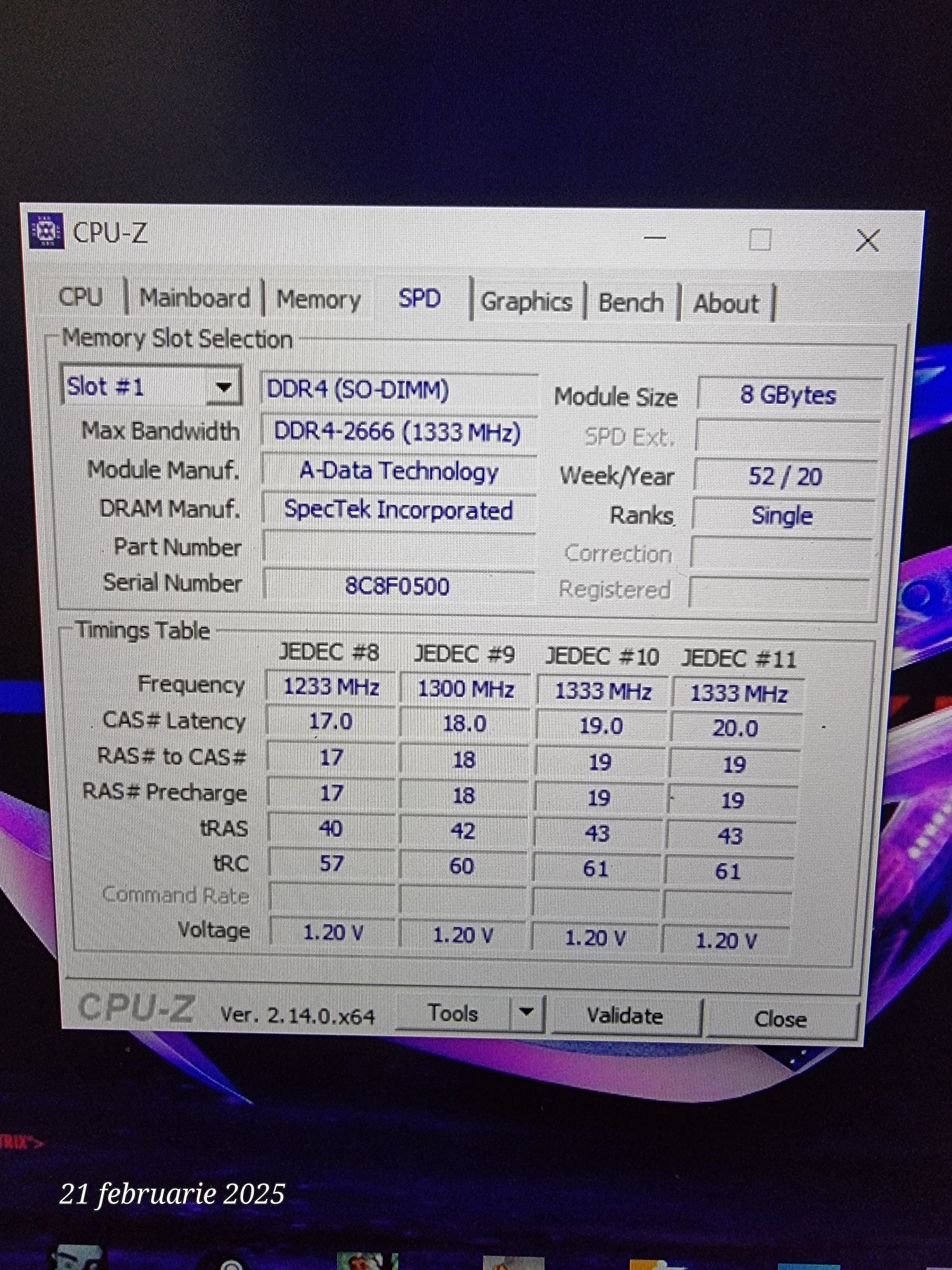 8x8 gb ddr4 rami