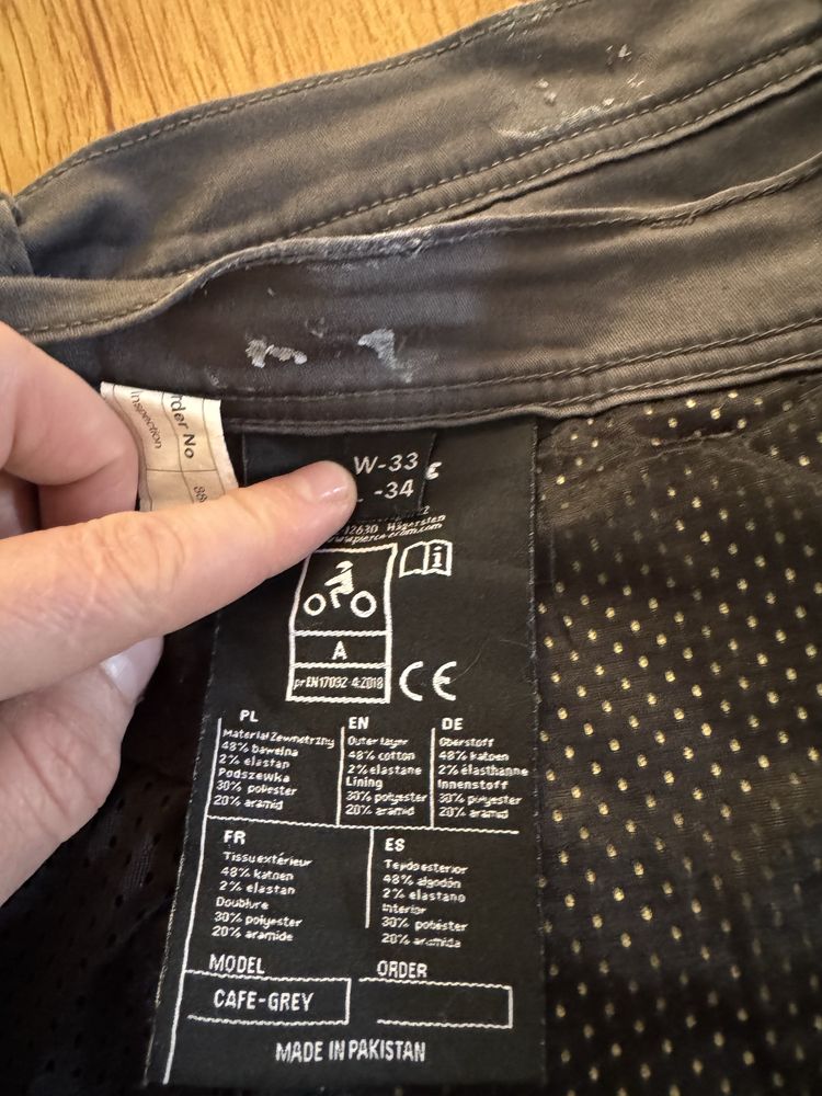 Pantaloni cargo course pantaloni moto 33/34