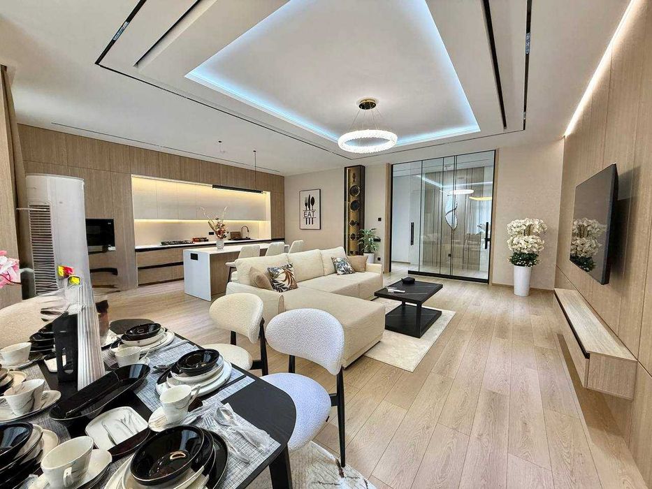 №0933 - Новая с мебелью и техникой. ориентир Телебашня!!!