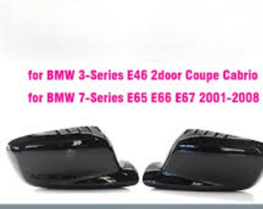 Черни капаци за огледала BMW e46