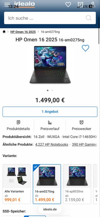 Laptop Gaming HP OMEN 16 – Model 16-am0275ng – Nou, Sigilat