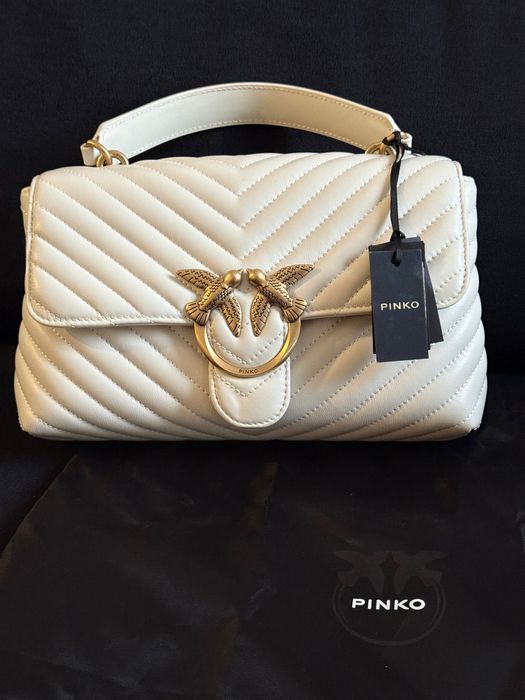 Geanta PINKO alba foarte frumoasa