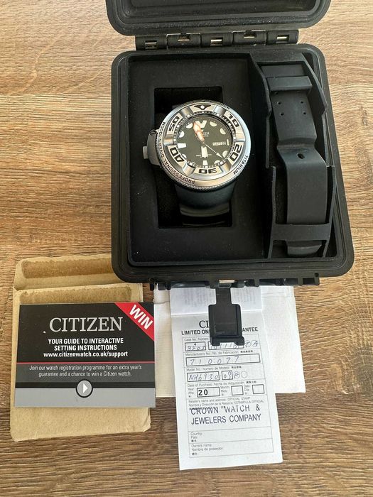 Ceas raritate - Citizen Autozilla diver 8209-T001408 1000m