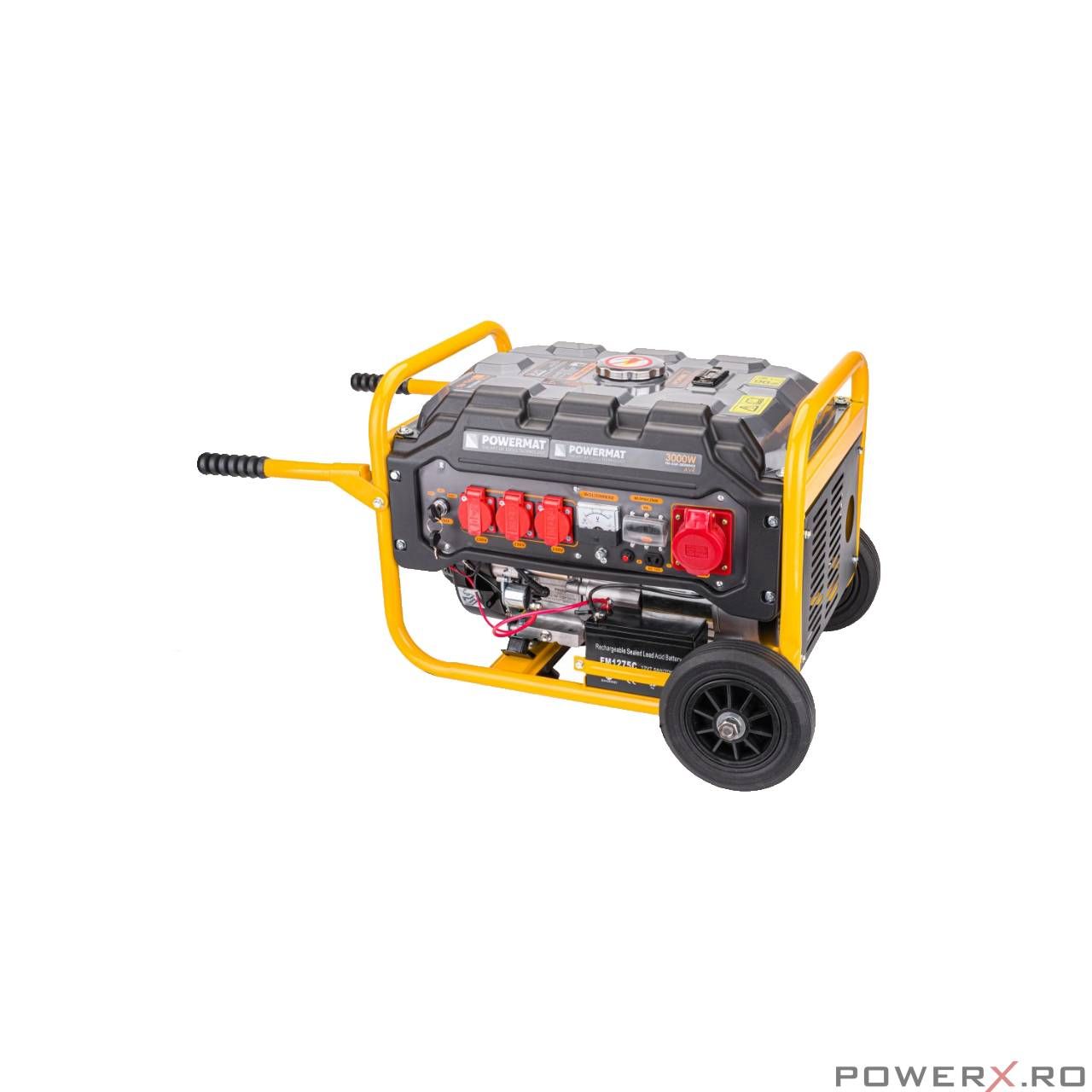 Generator de curent pe benzina 3 kw, 2 in 1, monofazic si trifazic,