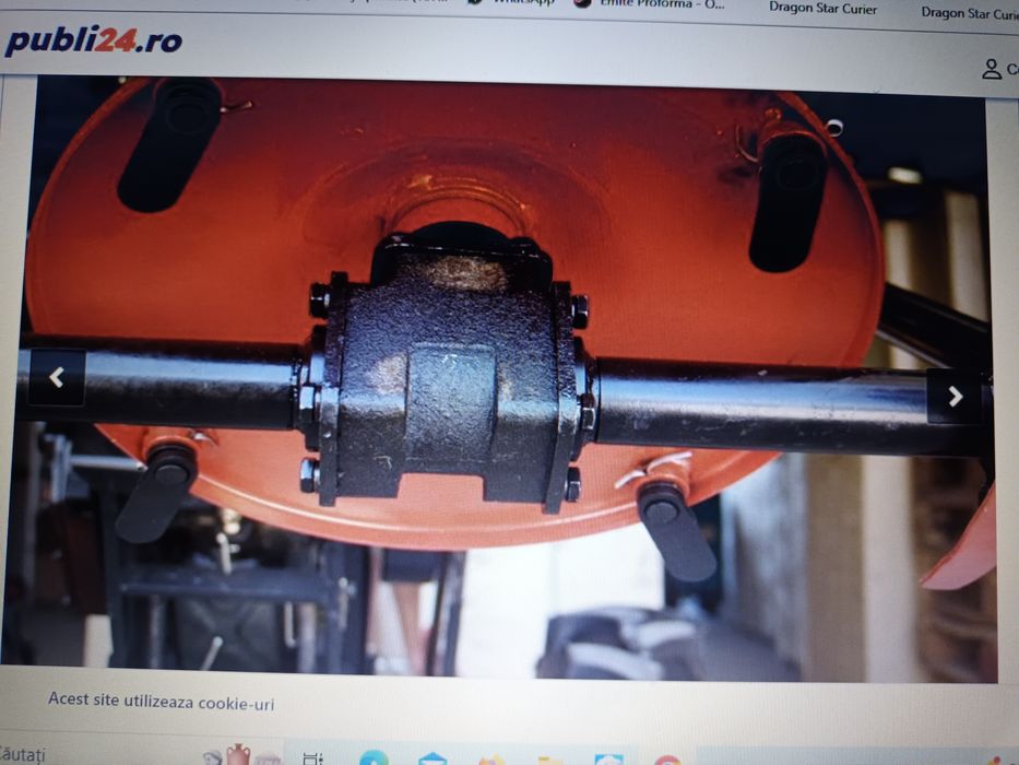 Cositoare rotativa cu 2 talere pe cuplă de putere  ruris etc