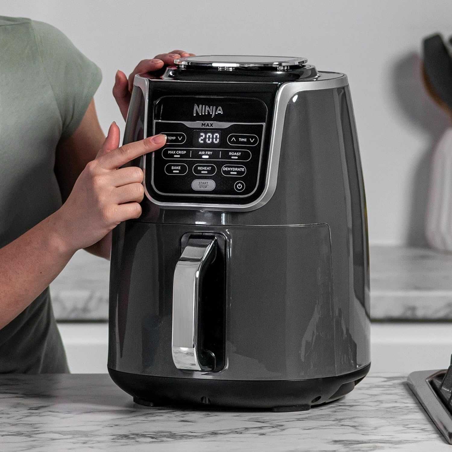 Фритюрник с горещ въздух Ninja Air Fryer Max 5.2L (AF160EU) 6в1 1750W
