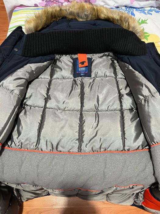 Зимна мъжка парка Tom Tailor Navy Blue, размер L