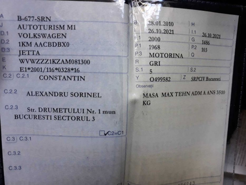 Vand Volkswagen Jetta Diesel