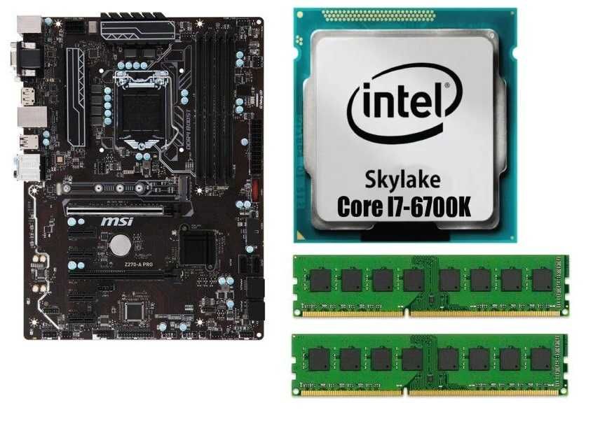 KIT Placa de baza z270  Procesor i7 6700  16gb