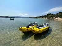 Caiac gonflabil Intex Explorer vasle incluse, 3.12m x 91cm Kayak