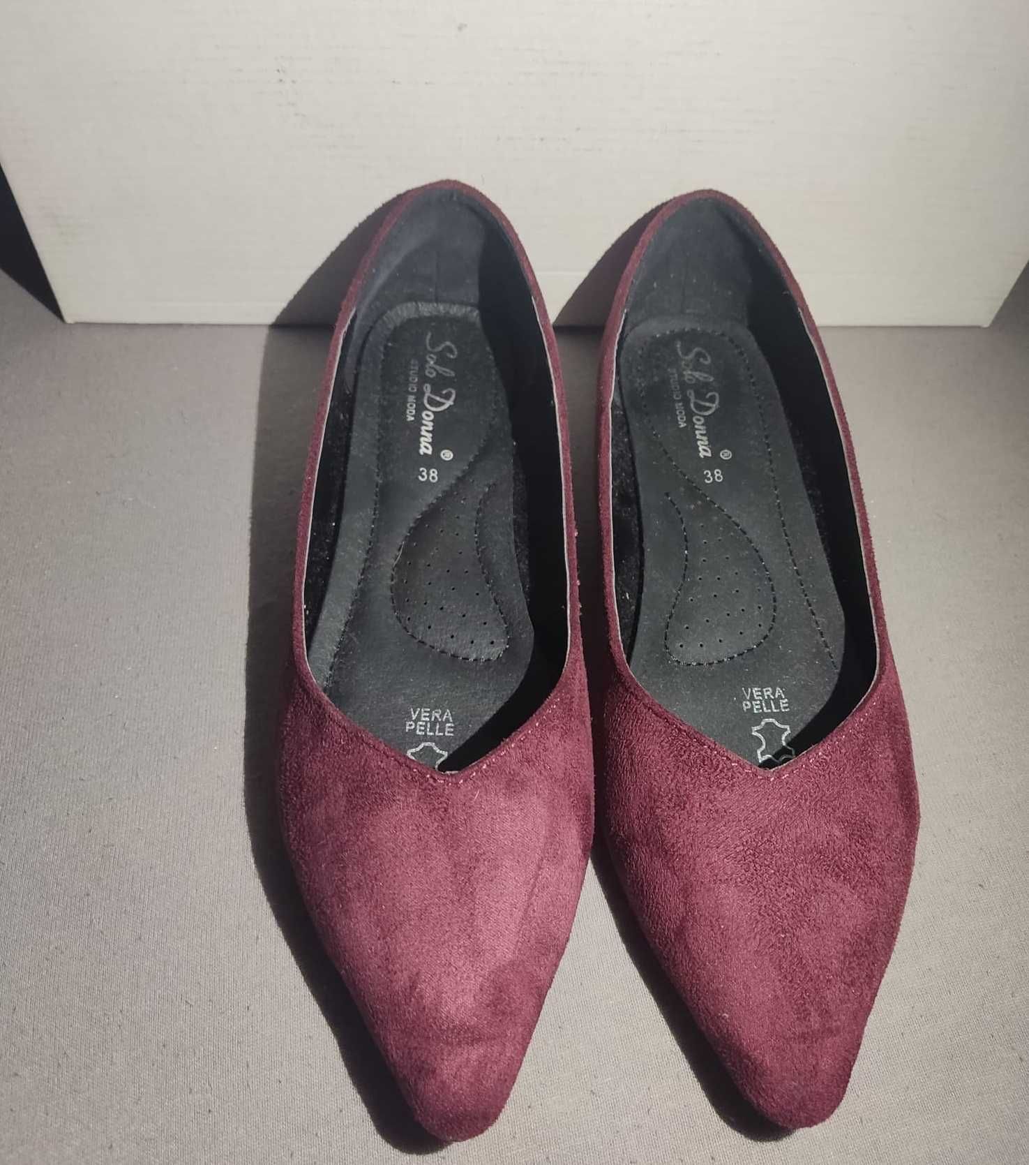 Pantofi Benvenuti Solo Donna Studio Moda marimea 38 din piele intoarsa